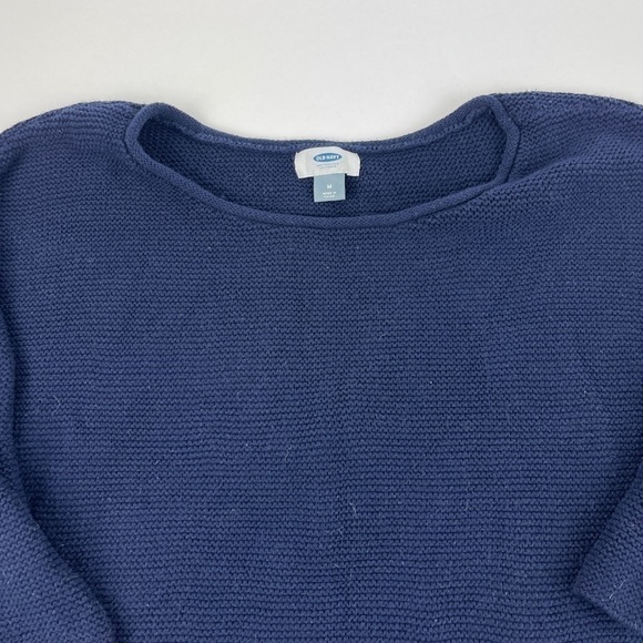 Old Navy Sweater Womens Medium Blue Crew Neck - Picture 3 of 9